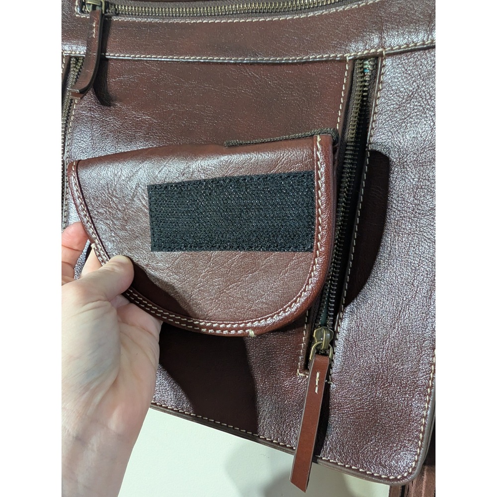 ARIAT Victoria Fringe Leather‎ Messenger Bag Conceal Carry Brown Leather Western - Picture 6 of 13
